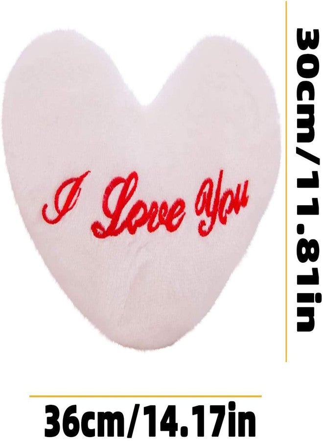 NYRWANA Lovely Heart Shape LED Plush Pillow Colourful Light Cushion Valentine Birthday Gift (Pink) - Image 2